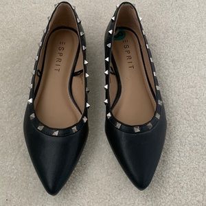 Esprit studded pointed toe flat